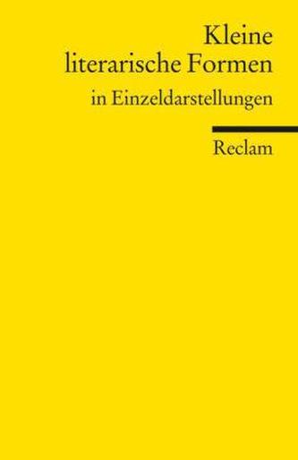 Kleine literarische Formen in Einzeldarstellungen