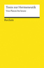 Texte zur Hermeneutik