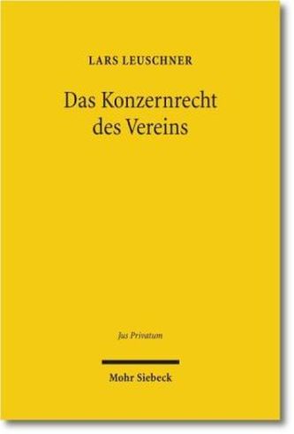 Das Konzernrecht des Vereins