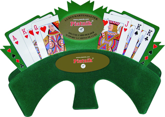 Držák na karty (zelená textilie)