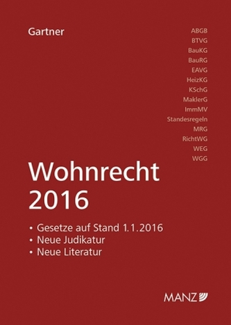 Wohnrecht 2016  (f. Österreich)