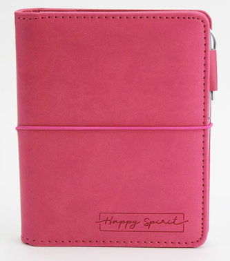 Diář UNI Růžový kroužkový S s vyměnitelným kalendáriem 2021