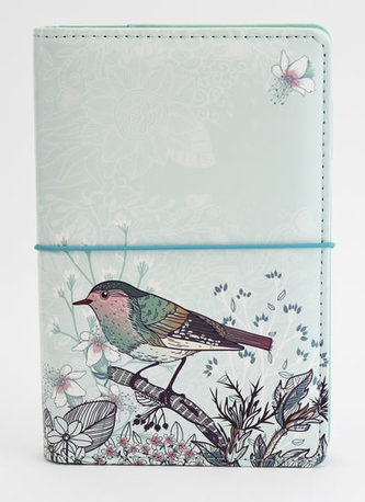 Diář UNI Ptáček na větvičce kroužkový M s vyměnitelným kalendáriem 2021