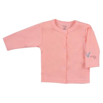 Kojenecký bavlněný kabátek Koala Farm lososový