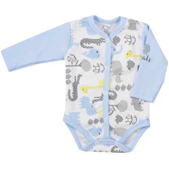 Kojenecké body celorozepínací Koala Animals in ZOO modré