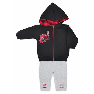 2-dílná souprava Koala Monster černo-šedá