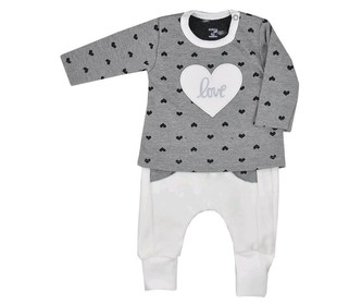 Kojenecké holčičí tepláčky a mikinka  Koala Jessica šedo-béžová