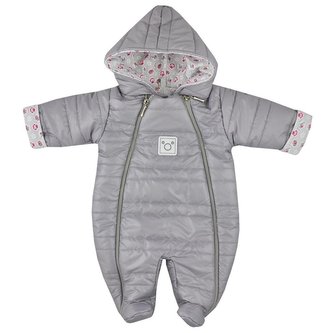 Zimní kojenecká kombinéza Koala Pumi holka šedá