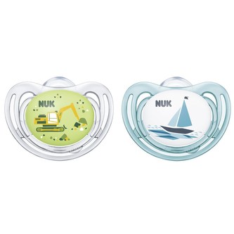 Šidítko NUK Freestyle silikonové 0-6m kluk 2ks BOX