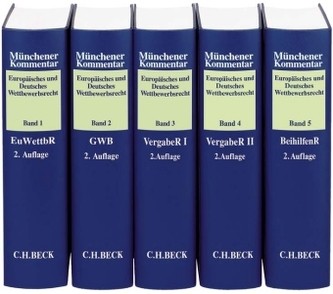 Münchener Kommentar Europäisches und Deutsches Wettbewerbsrecht (Kartellrecht), 4 Bde. (Pflichtabnahme)