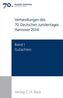 Verhandlungen des 70. Deutschen Juristentages Hannover 2014, m. CD-ROM. Bd.1