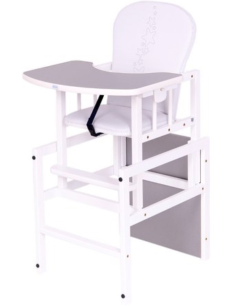 Borovicová židlička Drewex Antonín Hvězdičky šedá