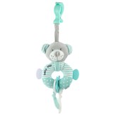 Edukační plyšová hračka s klipem Baby Mix medvěd mátový
