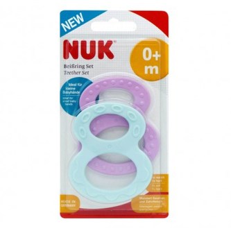 Dětské kousátko NUK 2 ks fialové