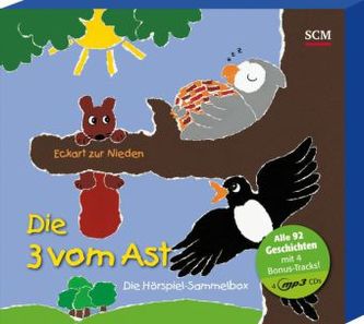 Die Drei vom Ast - Die Hörspiel-Sammelbox, 4 MP3-CDs