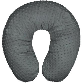 Univerzální kojící polštář z Minky Womar šedý tmavý Univerzální kojící polštář z Minky Womar šedý tmavý