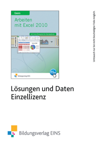 Arbeiten mit Excel 2010, 1 CD-ROM