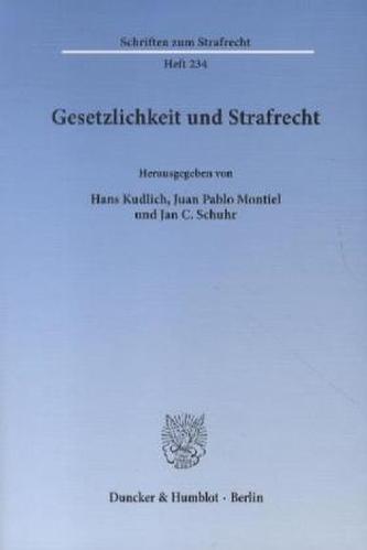 Gesetzlichkeit und Strafrecht