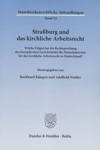 Straßburg und das kirchliche Arbeitsrecht.
