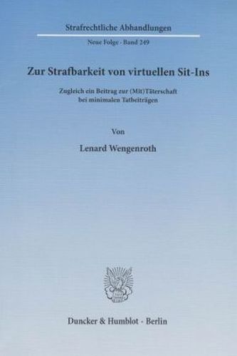 Zur Strafbarkeit von virtuellen Sit-Ins