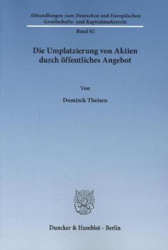 Die Umplatzierung von Aktien durch öffentliches Angebot