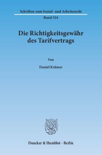 Die Richtigkeitsgewähr des Tarifvertrags