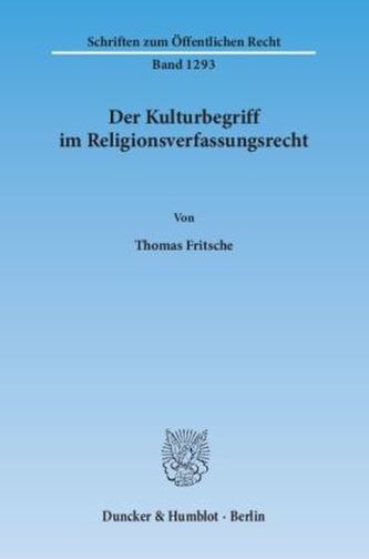 Der Kulturbegriff im Religionsverfassungsrecht