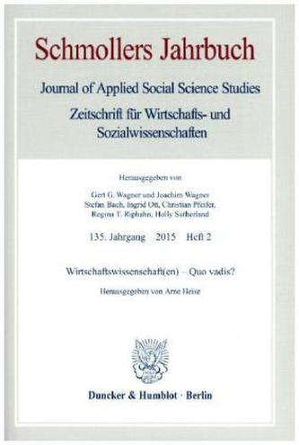 Wirtschaftswissenschaft(en) - Quo vadis?