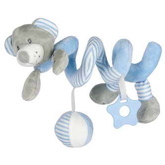 Hračka na postýlku Spirála Baby Mix medvěd modrý