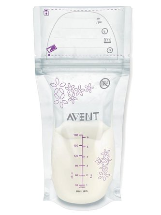 Sada sáčků na mléko Avent 180 ml - 25 kusů