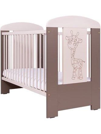 Dětská postýlka Drewex Žirafa krémová