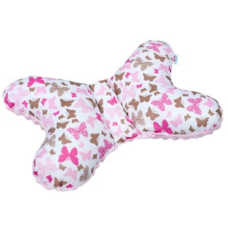 Stabilizační polštářek New Baby růžový motýlek Stabilizační polštářek New Baby růžový motýlek