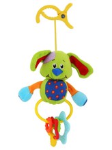 Dětská plyšová hračka s chrastítkem Baby Mix pejsek