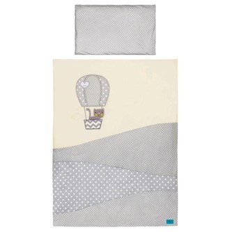 5-dílné ložní povlečení Belisima Balón 90/120 béžové