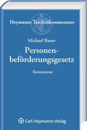 Personenbeförderungsgesetz (PBefG), Kommentar