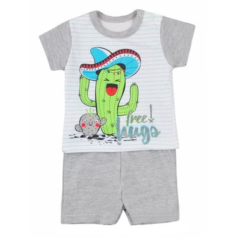 Letní soupravička Koala Cactus Summer šedá - velikost 80 (9-12m)