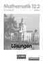 Klasse 12.2 Grundkurs, Lösungen zum Schülerbuch