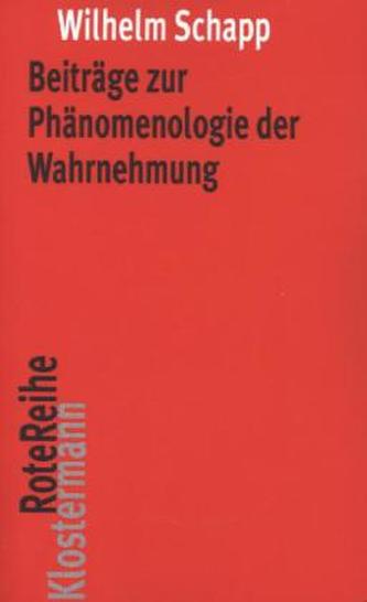 Beiträge zur Phänomenologie der Wahrnehmung