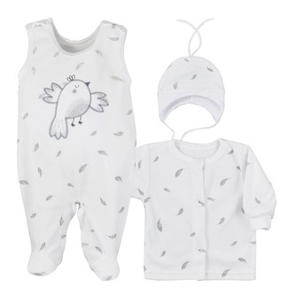 3-dílná semišková soupravička Koala Pírka - velikost 68 (4-6m)