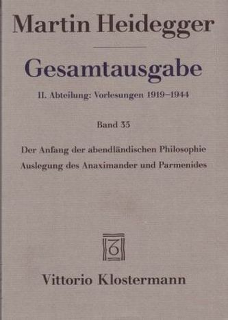 Der Anfang der abendländischen Philosophie