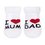 Kojenecké froté ponožky New Baby bílé I Love Mum and Dad 5-6cm