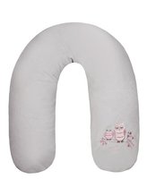 Univerzální semiškový kojící polštář Womar sovička šedý