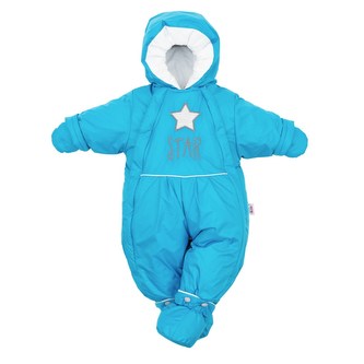 Zimní kombinéza 2v1 New Baby modrá - velikost 80 (9-12m)