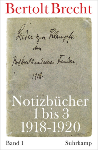 Notizbücher 1 bis 3 (1918-19209 Notizbücher 1 bis 3 (1918-19209