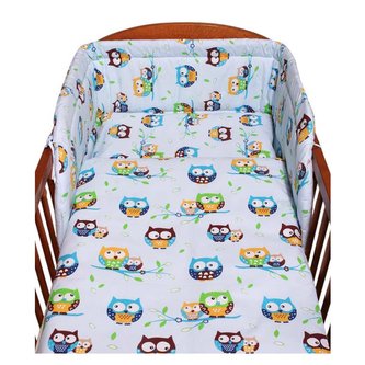 2-dílné ložní povlečení New Baby 100/135 cm modré se sovou