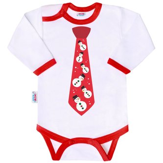Body s potiskem New Baby s kravatou - velikost 68 (4-6m)