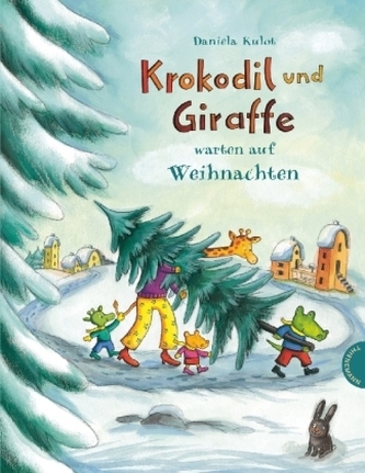 Krokodil und Giraffe warten auf Weihnachten