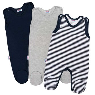 Kojenecké dupačky New Baby Classic II Kluk 3ks - velikost 86 (12-18m)