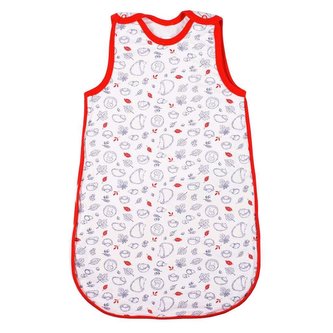 Kojenecký zateplený spací pytel New Baby Hedgehog červený - velikost 74 (6-9m)