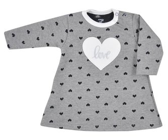 Kojenecké šatičky s dlouhým rukávem Koala Jessica  šedo-béžové - velikost 80 (9-12m)